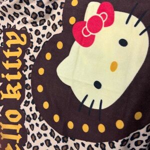 Hello kitty goth fleece blanket